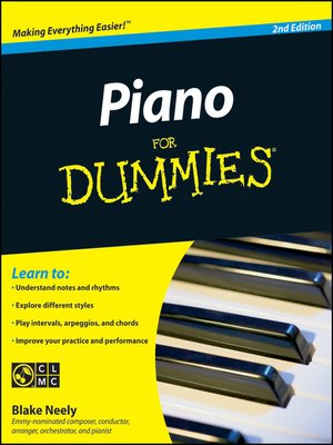 cover image of Piano For Dummies